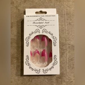 Press on nails bought off of ROMWE 24pc nail 1pc nail file 1 sheet nail tape